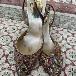 Rene Caovilla beaded heels (see pics)